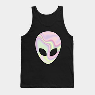 Holographic looking Alien Head Tank Top